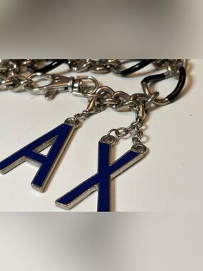Alpha Chi Chain Belt – Vintage Greek Letter AΧ Charms, 42”.